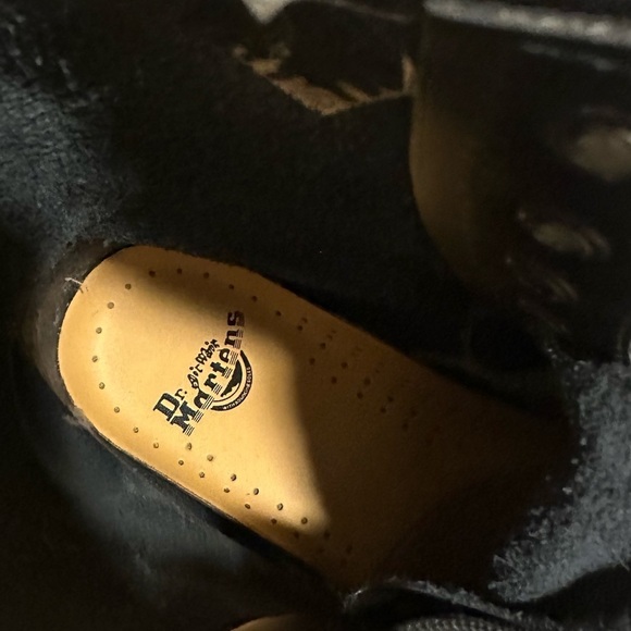 Dr. Martens 1460 Black Smooth Leather Lace Up Boots 8 Hole Classic Military Docs - Picture 13 of 14